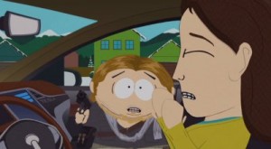 Cartman at gunpoint in Model S