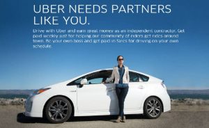 Uber driver promo site