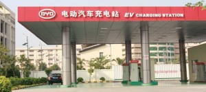 BYD EV charging station