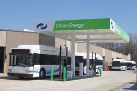 Bus fueling station CNG