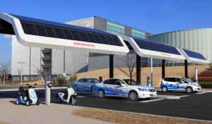 Solar powered EV charging station
