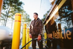 UPS propane fleet vehicle
