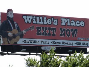 Willies Place exit sign